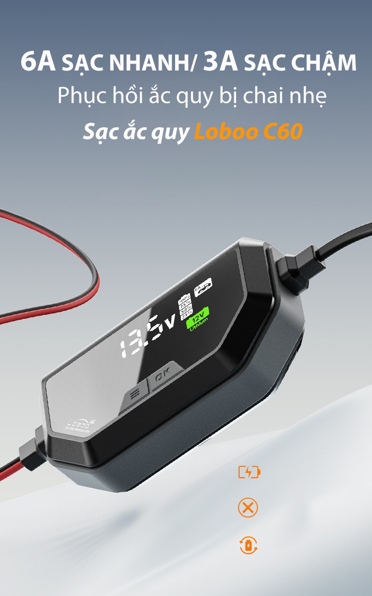 Sạc ắc quy Loboo C60