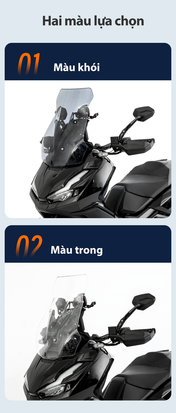 Kính chắn gió Honda 350 ADV