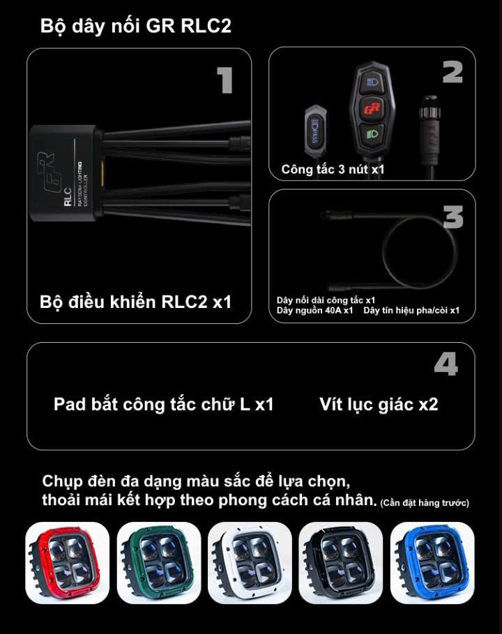 Đèn trợ sáng pha cos cao cấp GR G4