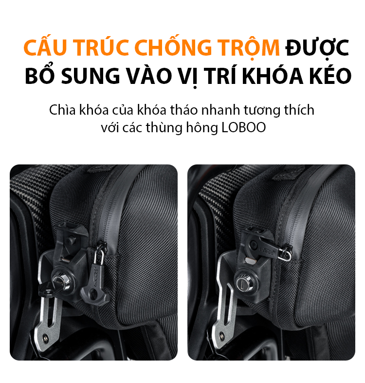 Túi bên bình xăng 5L 1300GSA Loboo BHG13