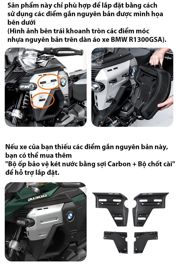 Túi bên bình xăng 5L 1300GSA Loboo BHG13