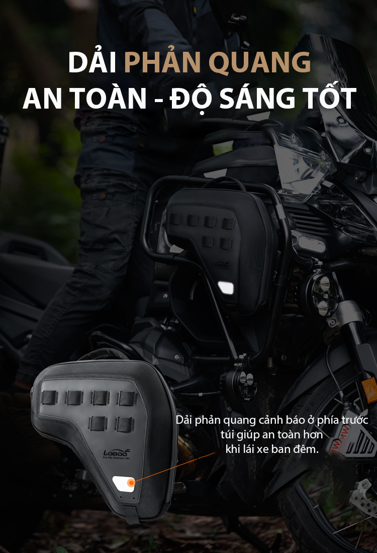 Túi bên bình xăng 5L 1300GSA Loboo BHG13