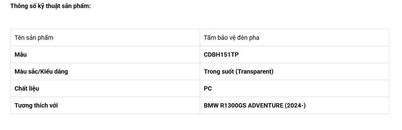 Bảo vệ đèn pha 1300 GSA Loboo CDB