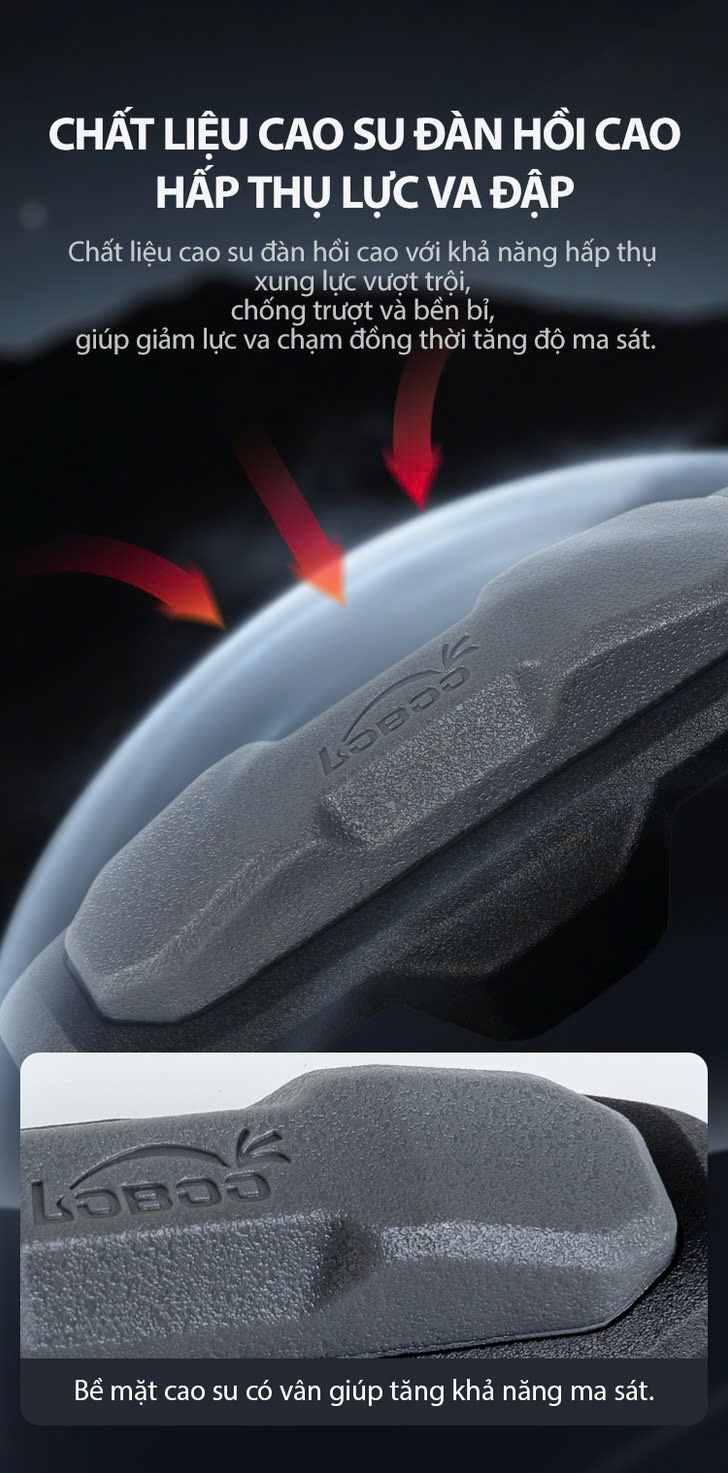 Giảm chấn cho khung bảo vệ xe 25mm Loboo CHG26